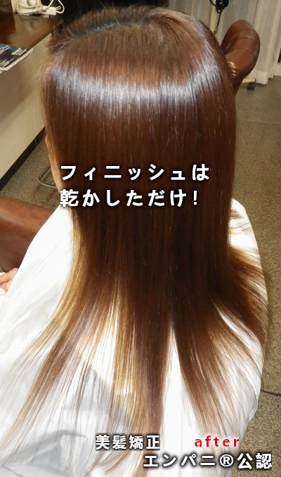 東京美髪研究所承認中央区トリートメント不要美髪矯正